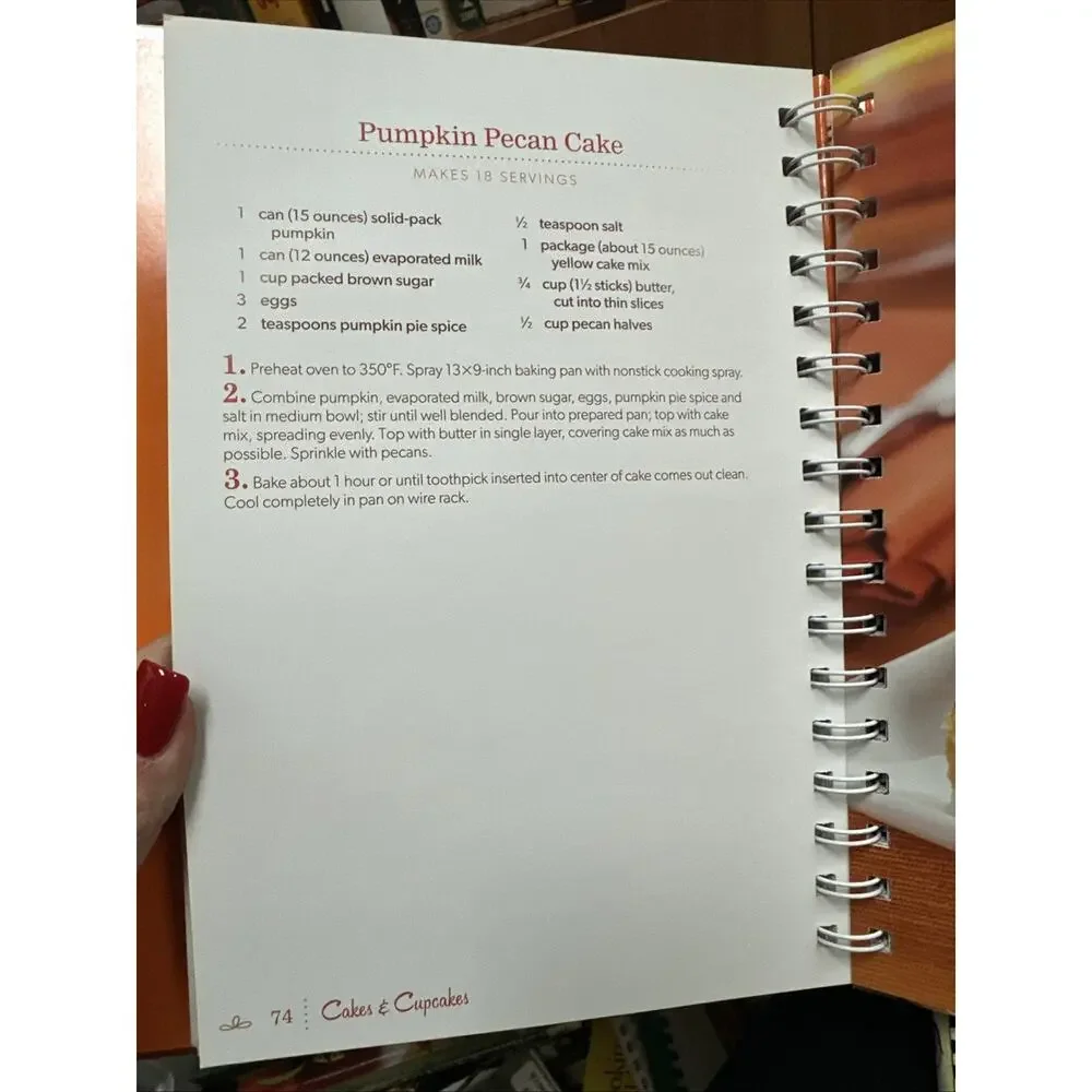 Pumpkin Cookbook‎ Hard Cover With Spiral Inside